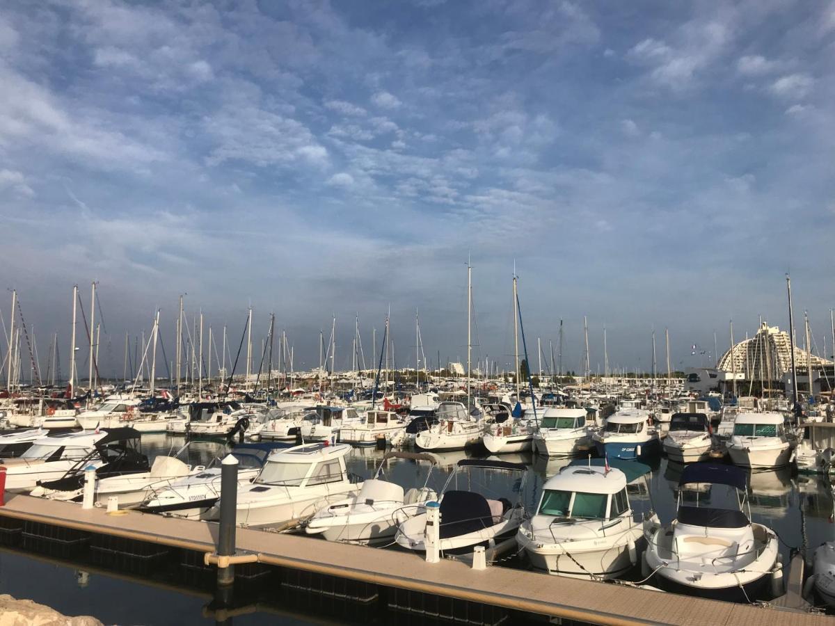 Studio 2-3 Pers Parking Clim Vue Port Et Mer Λα Γκραντ-Μοτ Εξωτερικό φωτογραφία