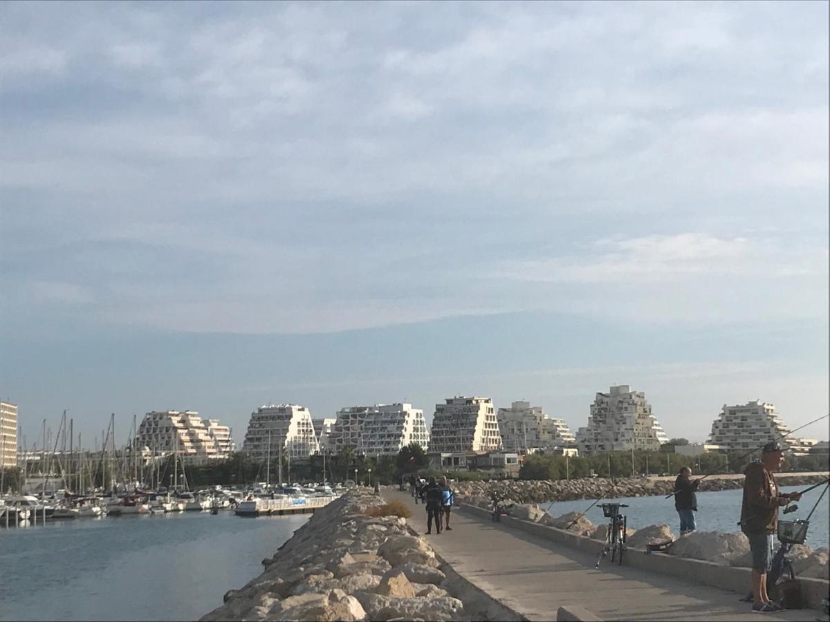 Studio 2-3 Pers Parking Clim Vue Port Et Mer Λα Γκραντ-Μοτ Εξωτερικό φωτογραφία