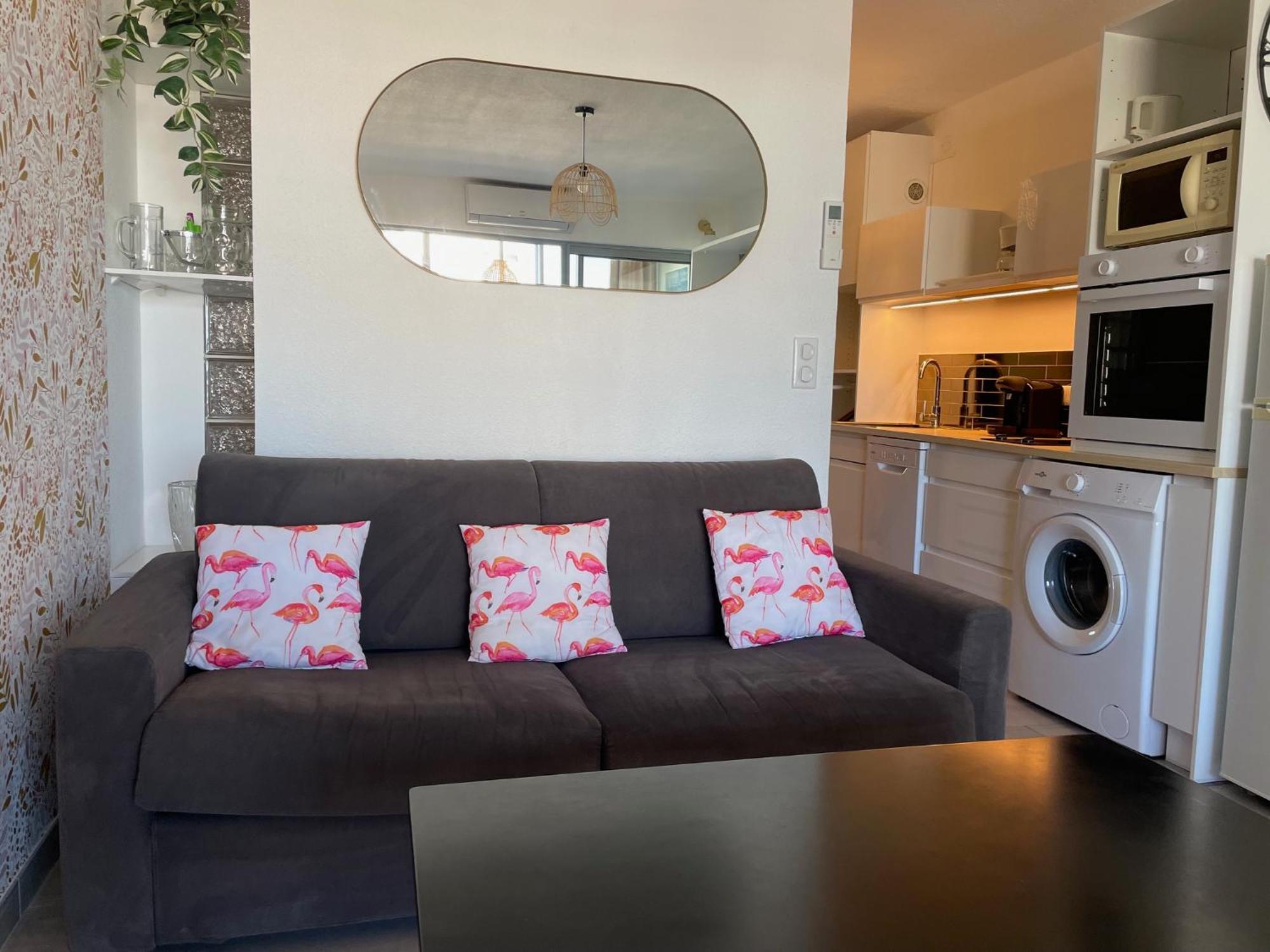 Studio 2-3 Pers Parking Clim Vue Port Et Mer Λα Γκραντ-Μοτ Εξωτερικό φωτογραφία